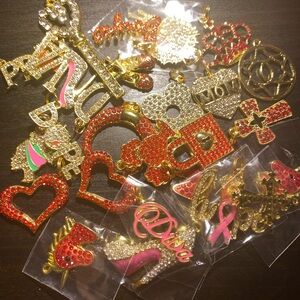 20pc Mixed Bling Charm Bundle